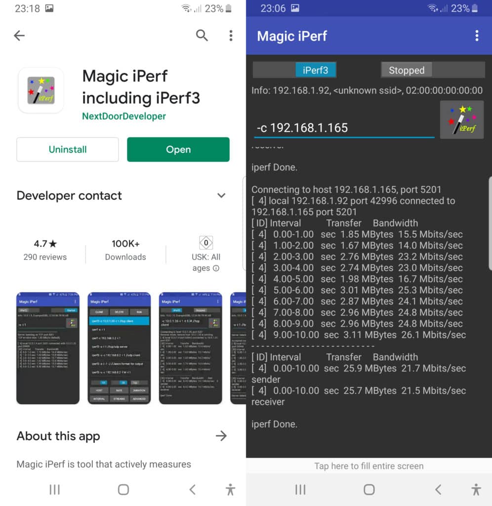 Iperf3 Android